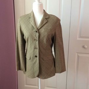 U2 plaid lined 4 button jacket. Nice cutting